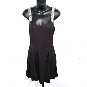 ByChoice Black With Bling Formal Midi Dress Size 3